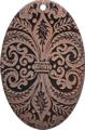 Tab shell oval in toffee