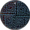 Tab shell round in blue