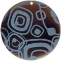 Tab shell round in blue