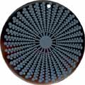 Tab shell round in blue