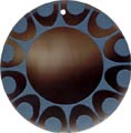 Tab shell round in blue