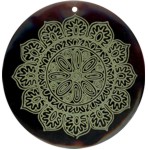 Tab shell round in celedon