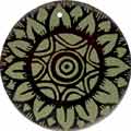 Tab shell round in celedon