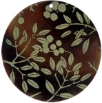 Tab shell round in celedon