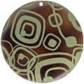 Tab shell round in celedon