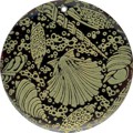 Tab shell round in celedon