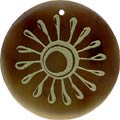Tab shell round in celedon
