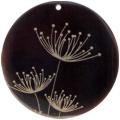 Tab shell round in gold
