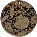 Tab shell round in gold