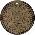 Tab shell round in gold