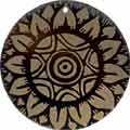 Tab shell round in gold