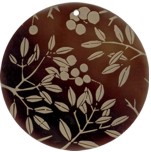 Tab shell round in gold