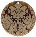 Tab shell round in gold