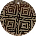 Tab shell round in gold