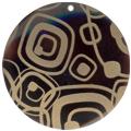 Tab shell round in gold