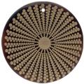 Tab shell round in gold