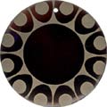Tab shell round in gold