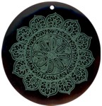 Tab shell round in green