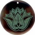 Tab shell round in green