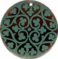 Tab shell round in green