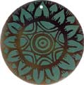 Tab shell round in green