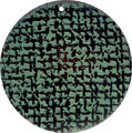 Tab shell round in green Tab shell round in green