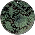 Tab shell round in green