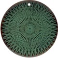 Tab shell round in green