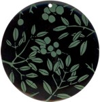 Tab shell round in green