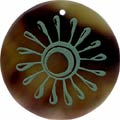 Tab shell round in green
