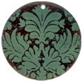 Tab shell round in green