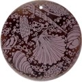 Tab shell round in purple