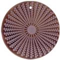 Tab shell round in purple