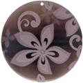 Tab shell round in purple