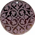 Tab shell round in purple