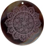 Tab shell round in purple