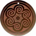 Tab shell round in red