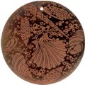 Tab shell round in red