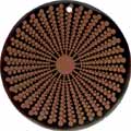 Tab shell round in red