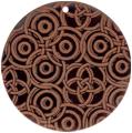 Tab shell round in red