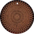 Tab shell round in red
