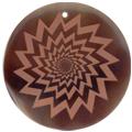 Tab shell round in red