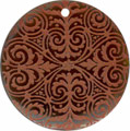 Tab shell round in red