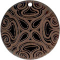 Tab shell round in toffee