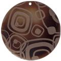 Tab shell round in toffee