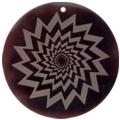 Tab shell round in toffee