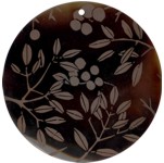 Tab shell round in toffee