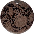 Tab shell round in toffee