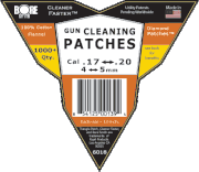 <FONT FACE="Verdana" color="#C31919" SIZE="1">Bulk Bag</FONT><br>.17 to .20 <FONT FACE="Verdana" SIZE="1">Cal</FONT><br>4.3 to 5 <FONT FACE="Verdana" SIZE="1">mm</FONT><BR><font FACE="Verdana" color="#C31919" SIZE="1">Qty. 1000</FONT> <br><FONT FACE="Verdana" SIZE="1">Triangle Patch TM</FONT>