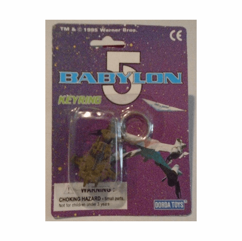 Babylon 5 Green Ship Keychain